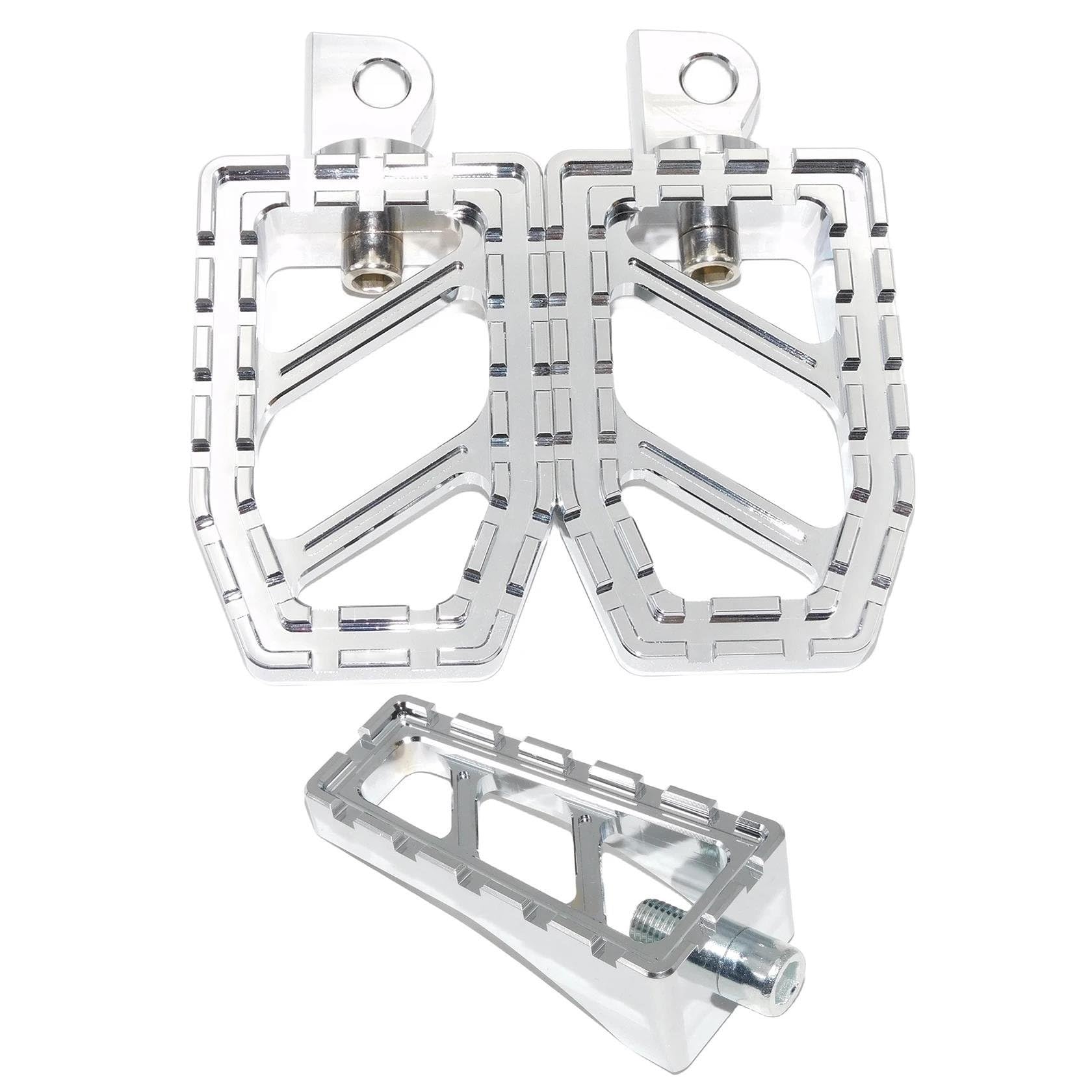 Fußrasten Motorrad Für Sportster Für Touring Für Straße Für Road Glide Dyna Low Rider Softail Fatboy Motorrad Fußrasten Pedal Fußstützen Shifter Pegs Motorrad Fußstützen(Foot pegs Set B) von XVGUOYAN