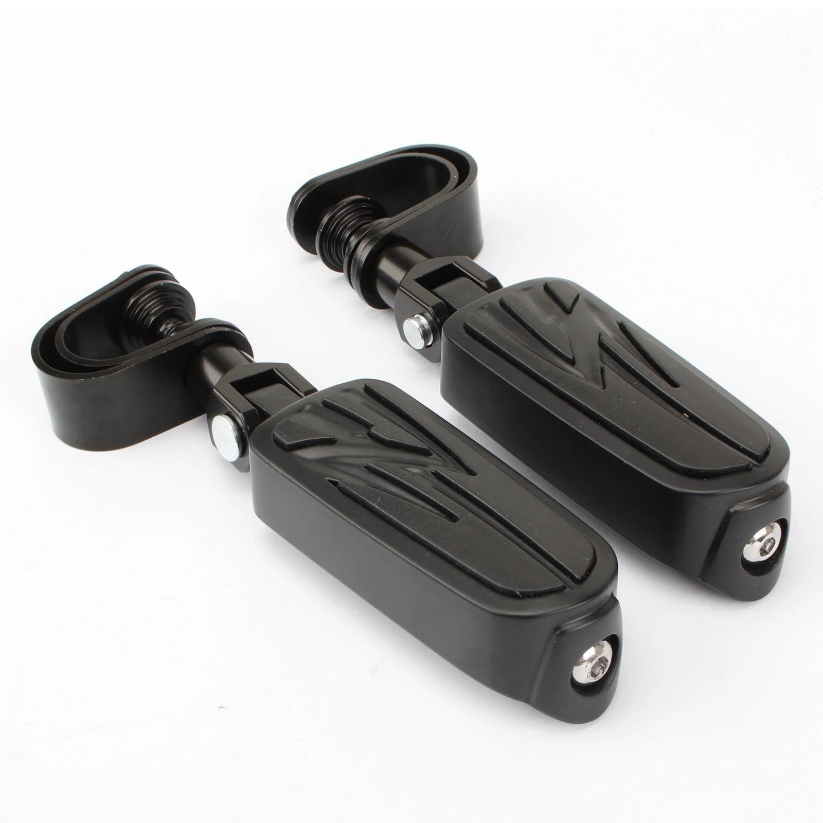 Fußrasten Motorrad Für Sportster Für XL Für Dyna Für Softail 25mm 32mm Für Highway Pegs Einstellbare Motorrad-Fußrasten Motorschutzbügel Sturzbügel Fußstützenhalterung Motorrad Fußstützen(H) von XVGUOYAN