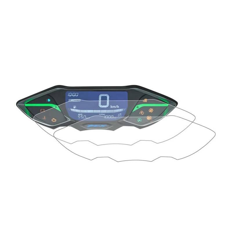 Tachoschutzfolie Für PCX125 Für PCX150 Für PCX160 2021-2024 Motorrad Zubehör Instrument Cluster Kratzschutz Panel Film Screen Protector Armaturenbrett Displayschutzfolie(4 Set) von XVGUOYAN