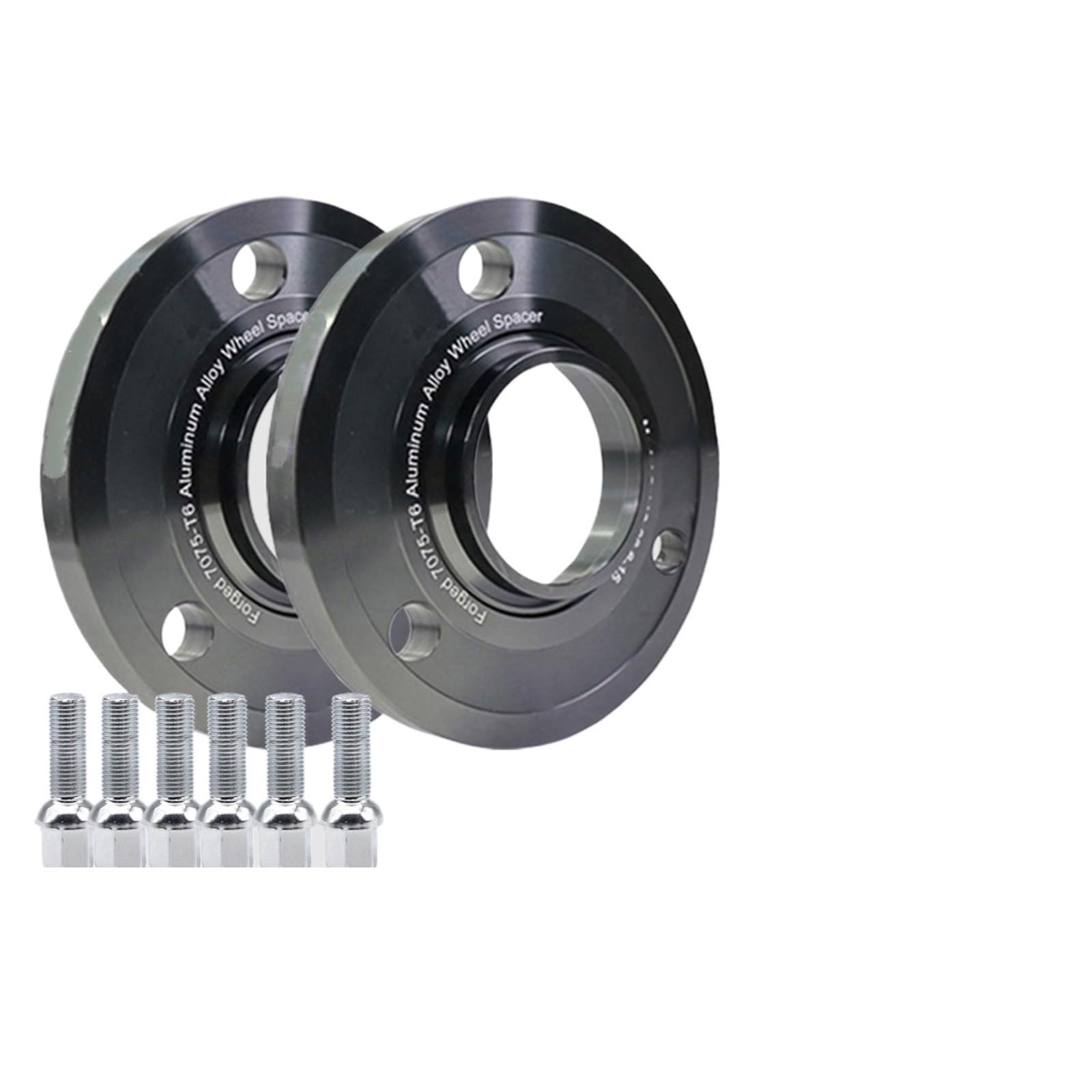 Wheel Spacers Hinten Für Smart Für CABRIO(450) Für CITY-COUPE(450) Für FORTWO Für CABRIO (450) 2PCS 15/20mm Rad Spacer PCD 3-112 CB 57,1 Spurverbreiterung(2Pcs Adapter 20mm-BK) von XVGUOYAN