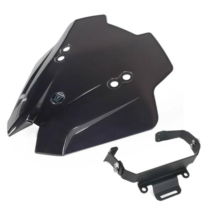 Windschild Motorrad Für CFMOTO Für 450NK Für 450 NK 2023 2024 Windschutzscheibe Windschutzscheibe Motorradzubehör Windschutz Windabweiser Moto Windschild(Screen with Bracket) von XVGUOYAN