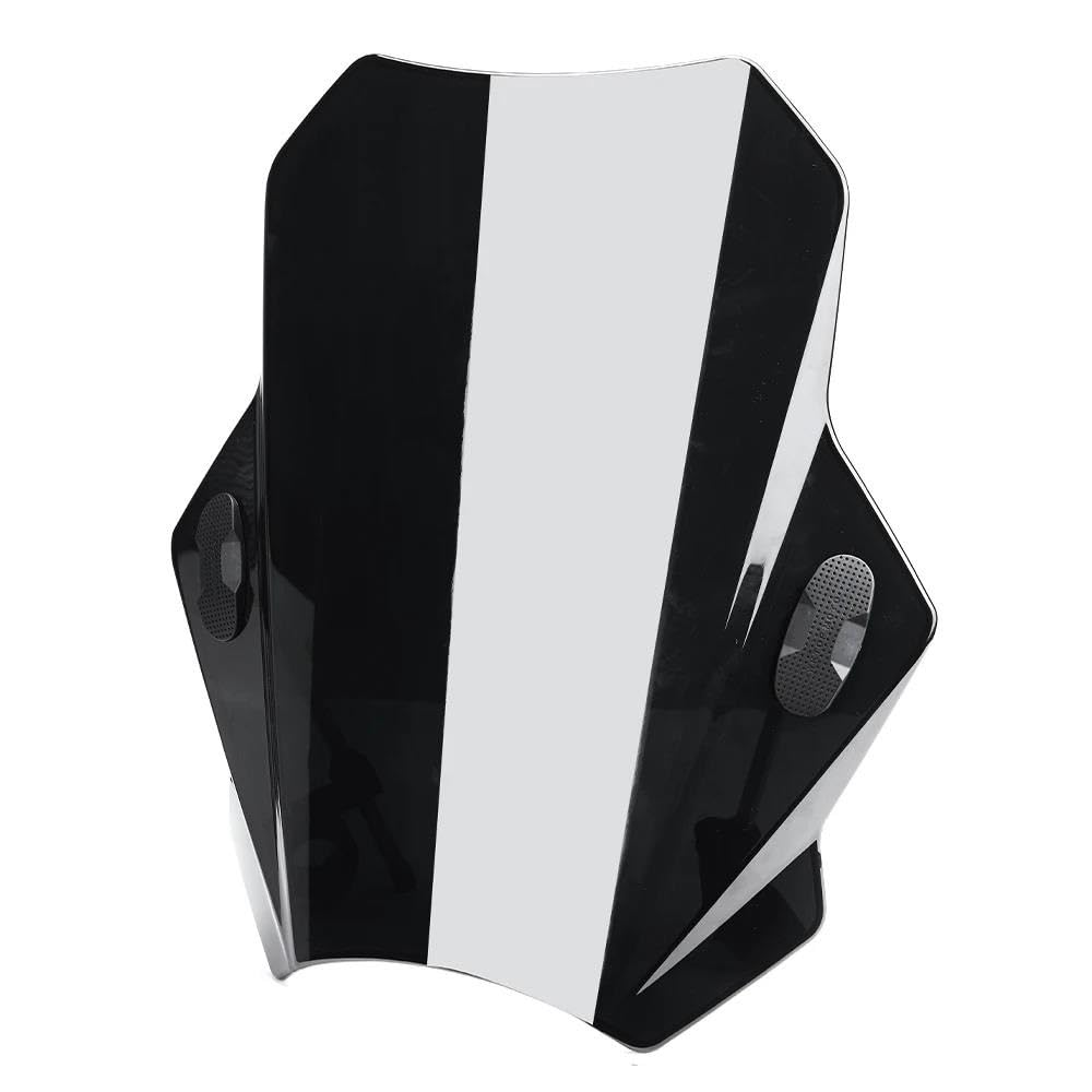 Windschild Motorrad Für Suzuki Für V-Strom 1000 Für Abenteuer Für NC750X Für R1200RS R1200RT S1000R SUPER 390 990 Motorrad Windschutzscheibe Universal Windschutzscheibe Moto Windschild(Type1 Black) von XVGUOYAN