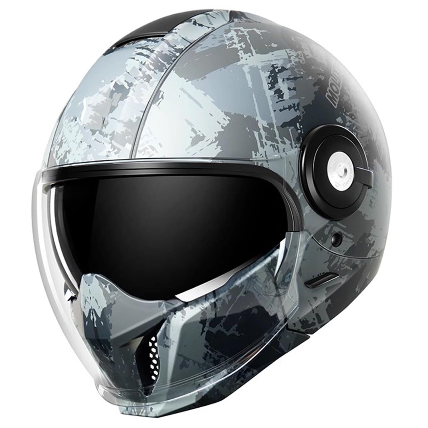 XWJBDF Integralhelm Motorradhelm Kombinationshelm Mit Sonnenvisier DOT/ECE-Zulassung 3/4 Offener Sturzhelm Retro-Persönlichkeits-Motorradhelm Rollerhelm Für Männer Und Frauen 2,L von XWJBDF