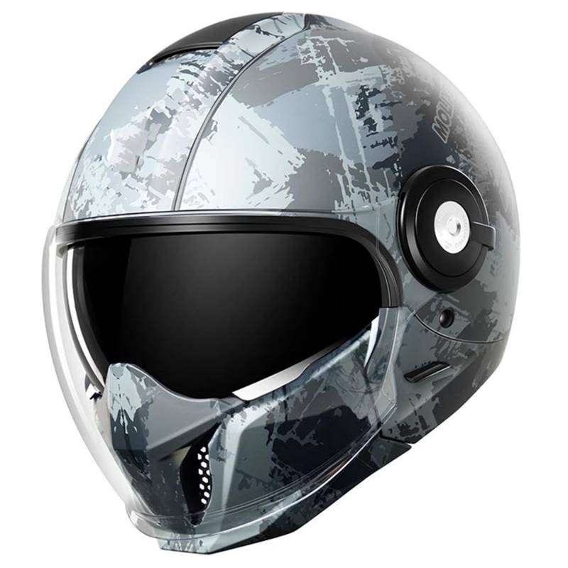 XWJBDF Integralhelm Motorradhelm Kombinationshelm Mit Sonnenvisier DOT/ECE-Zulassung 3/4 Offener Sturzhelm Retro-Persönlichkeits-Motorradhelm Rollerhelm Für Männer Und Frauen 2,M von XWJBDF