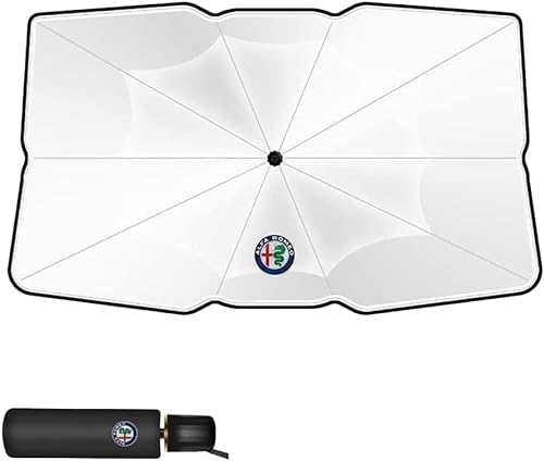 Sonnenschutz Auto Frontscheibe Alfa Romeo Giulietta, UV-Schutz Faltbarer Auto Windschutzscheibe Sonnenschirm Regenschirm Einfache Lagerung von XWMRBD