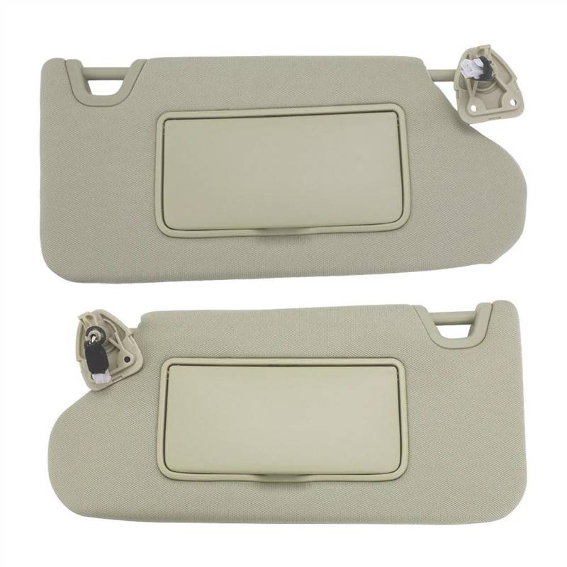 Für Nissan Altima 2013 2014 2015 2016 2017 2018 Auto-Sonnenblende Beige Linke Seite Rechte Seite Fahrer Beifahrerseite Kunststoffmaterial(Pair) von XWOEOAOQ