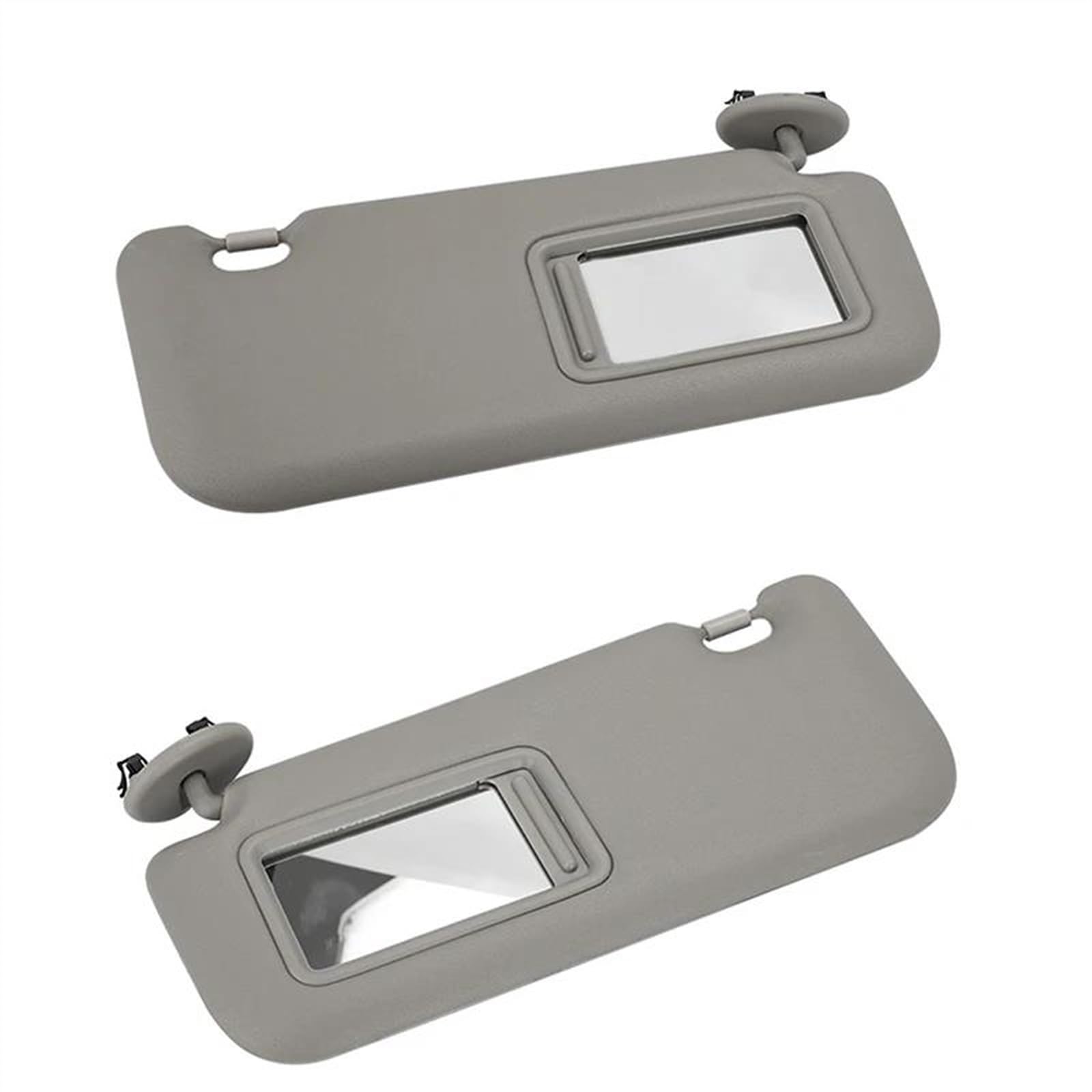 Für Toyota Corolla 2010 2011 2012 2013 Auto-Sonnenblende Mit Spiegel Linke Seite Rechte Seite Fahrer Beifahrerseite Kunststoffmaterial(Gray,Pair) von XWOEOAOQ