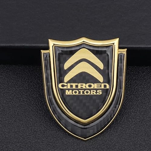 Autoemblem, für Citroen C-Quatre C4 Elysee C5 C3XR-Autoabzeichen Emblem Motorhaube Kofferraum Kühlergrillabzeichen Heckemblem wasserdicht,B von XWSBUDE