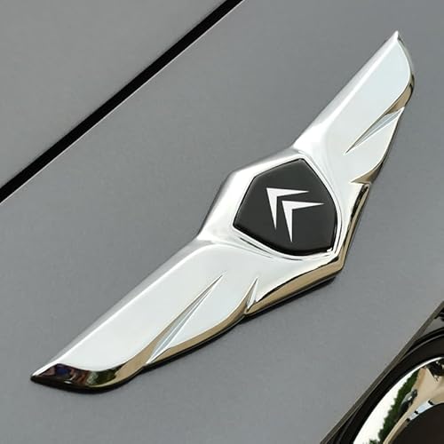 Autoemblem, für Citroen C6 C5 C3L C4L C-Quatre Elysee-Autoabzeichen Emblem Motorhaube Kofferraum Kühlergrillabzeichen Heckemblem wasserdicht,A von XWSBUDE