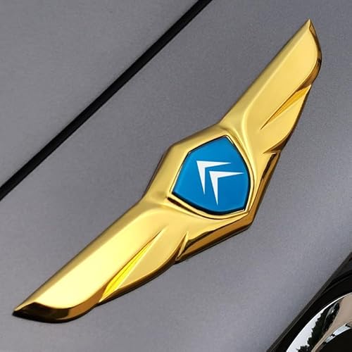 Autoemblem, für Citroen C6 C5 C3L C4L C-Quatre Elysee-Autoabzeichen Emblem Motorhaube Kofferraum Kühlergrillabzeichen Heckemblem wasserdicht,C von XWSBUDE