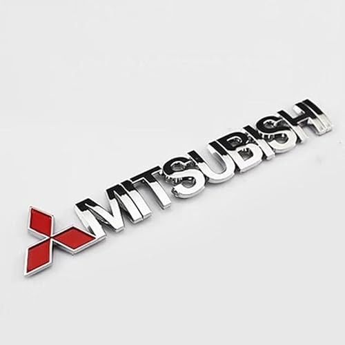 Autoemblem, für Mitsubishi Outlander Eclipse Crosss Pajero Sport ASX-Autoabzeichen Emblem Motorhaube Kofferraum Kühlergrillabzeichen Heckemblem wasserdicht von XWSBUDE