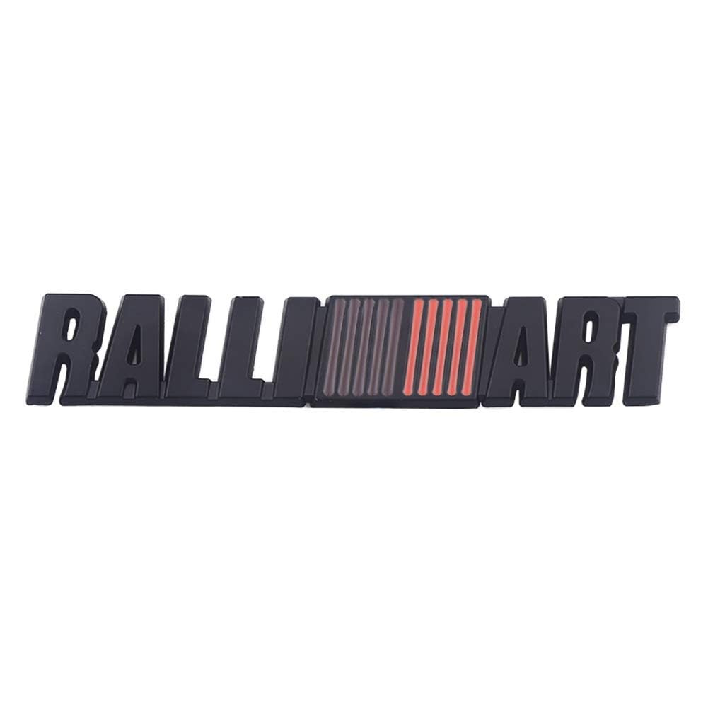 Autoemblem, für Mitsubishi Ralliart Lancer 9 10 ASX Outlander-Autoabzeichen Emblem Motorhaube Kofferraum Kühlergrillabzeichen Heckemblem wasserdicht von XWSBUDE