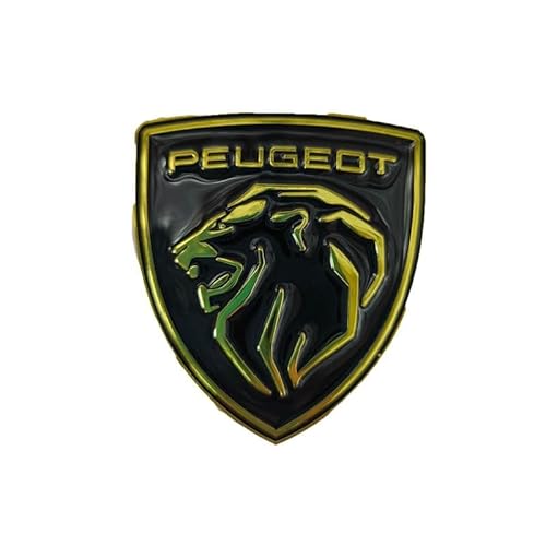 Autoemblem, für Peugeot 308 408 4008 5008-Autoabzeichen Emblem Motorhaube Kofferraum Kühlergrillabzeichen Heckemblem wasserdicht,A von XWSBUDE