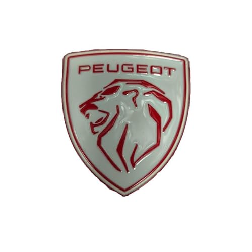 Autoemblem, für Peugeot 308 408 4008 5008-Autoabzeichen Emblem Motorhaube Kofferraum Kühlergrillabzeichen Heckemblem wasserdicht,B von XWSBUDE