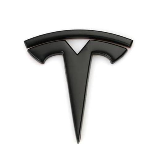 Autoemblem, für Tesla-Autoabzeichen Emblem Motorhaube Kofferraum Kühlergrillabzeichen Heckemblem wasserdicht,A von XWSBUDE