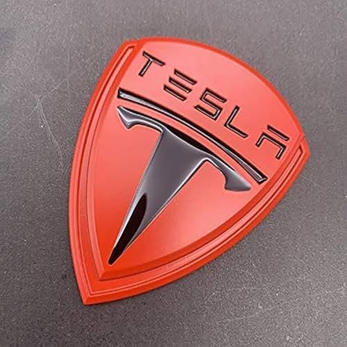 Autoemblem, für Tesla Model 3 Model S X Y-Autoabzeichen Emblem Motorhaube Kofferraum Kühlergrillabzeichen Heckemblem wasserdicht,B von XWSBUDE