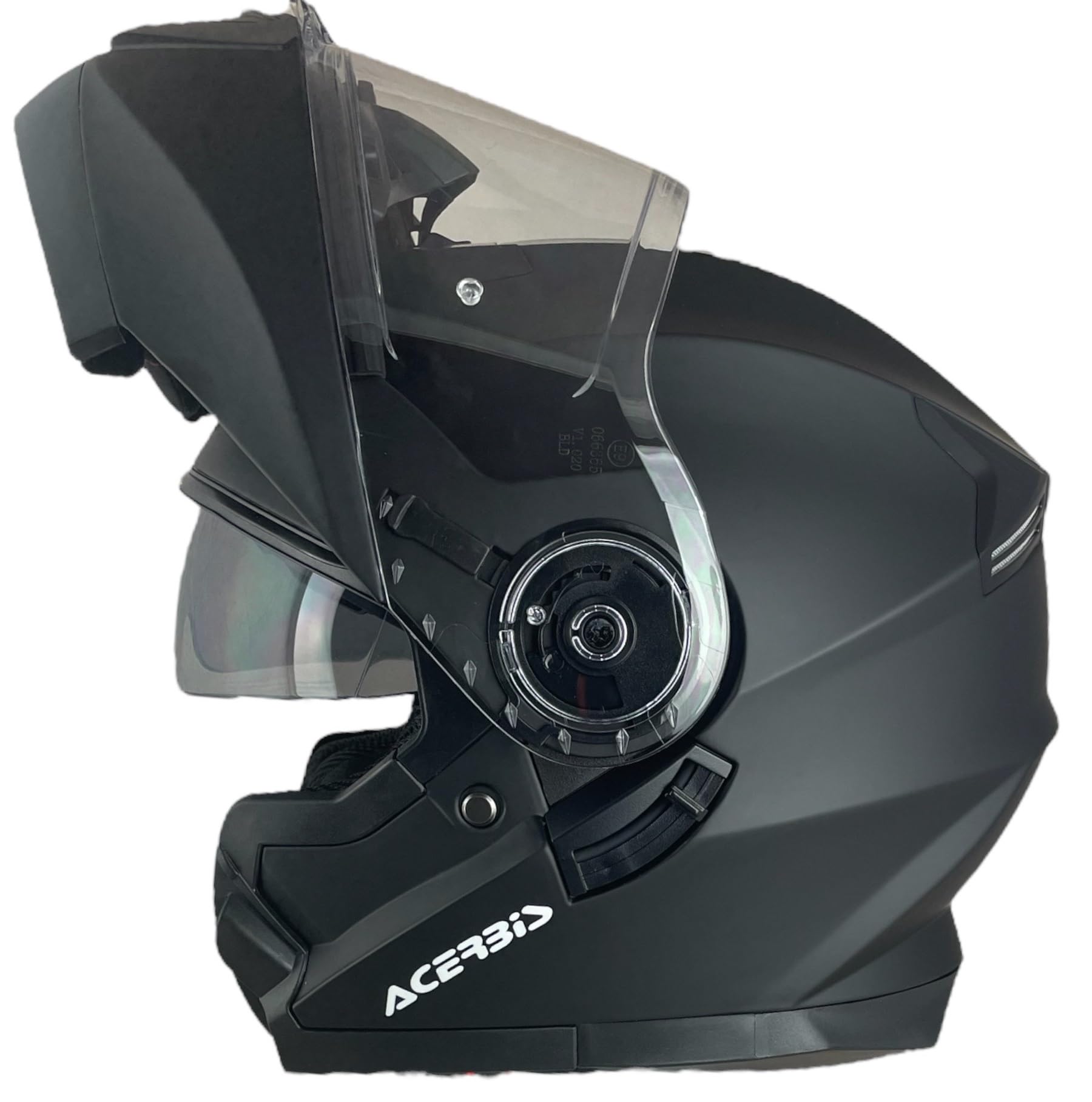 ACERBIS Serel 22.06 Helm, Mattschwarz, Größe M (57/58), Modularhelm mit Sonnenbrille, vollständig zugelassen von XX DOBLE