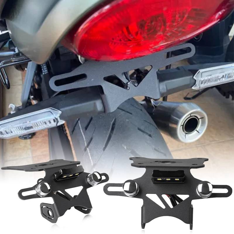 Motorrad Zubehör Nummernschild Halterung Eliminator Schwanz ordentlich Halter mit LED-Licht für Z900RS Z900 RS 2018 2019 2020 2021 2022 2023 2024 2025 von XX eCommerce