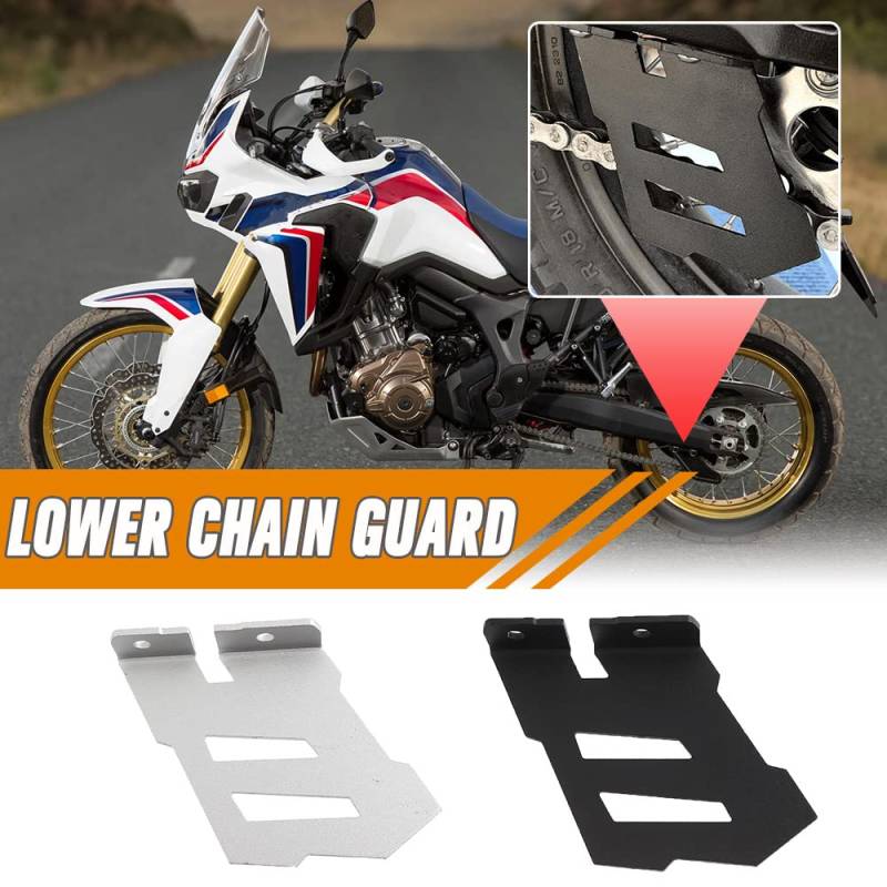 Lorababer Motorrad Kettenradabdeckung Hinten Unterer Kettenschutz Schutz Kompatibel mit CRF1000L CRF 1000 L CRF-1000-L Africa Twin 2016 2017 2018 2019 (Schwarz) von XX eCommerce