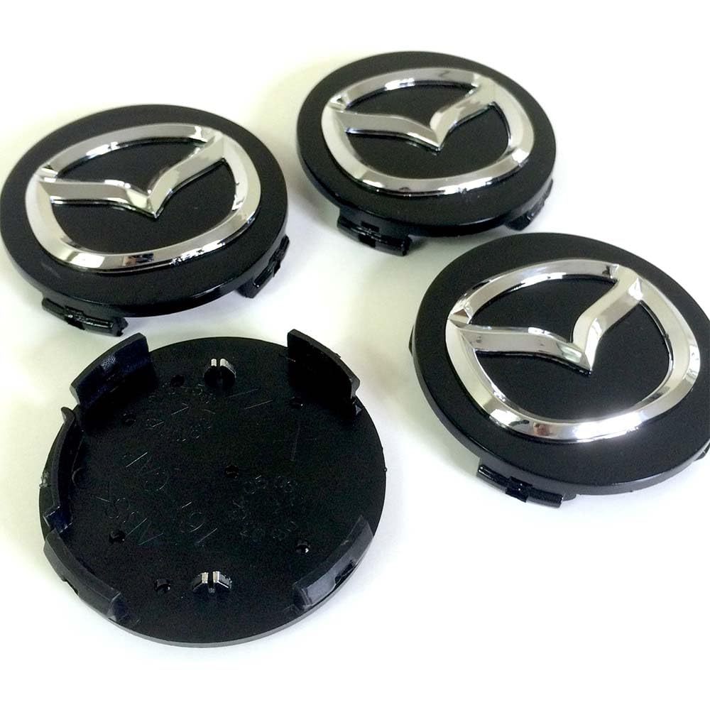 4 Stück Nabendeckel für Mazda2 Mazda3 Mazda5 Mazda6 Mazda8 CX-3 CX-5 CX-9 MX-5 RX-8, Radnabendeckel, Nabenkappen, Felgendeckel, Felgenkappen. von XXBBNHB