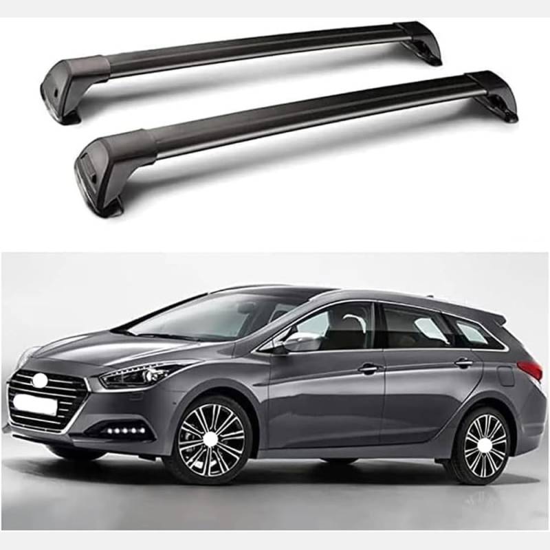 XXCCDXS 2-teiliger Dachträger, Für Hyundai i40 Estate 2011-2020, Relingträger Fahrradträger,Aluminium Dachgepäckträger von XXCCDXS