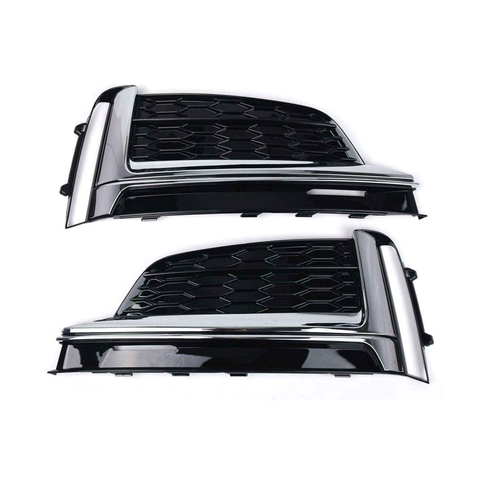 1 Paar Auto-Kühlergrill, Wabengrill-Abdeckung, Netzgrill, kompatibel for Audi A5 Sport S5 Sline 2017 2018 2019 8W6807681F Nebelscheinwerfergitter von XXDRKEGS