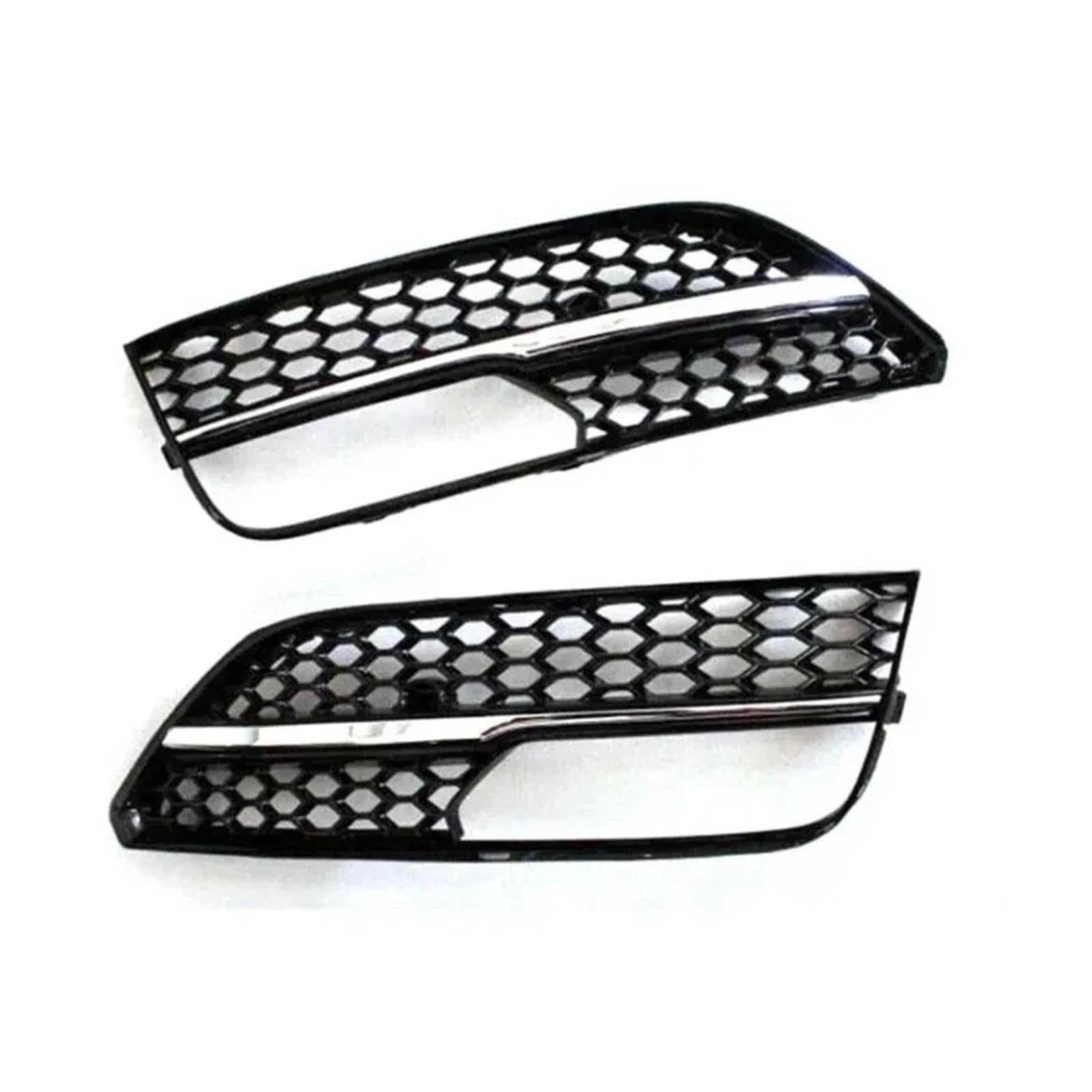 2x Auto Frontstoßstange Nebelscheinwerfer Lampengitterabdeckung Honeycomb Mesh Style Kompatibel for A3 Schrägheck 2013 2014 2015 2016 Autozubehör(Chrome) von XXDRKEGS