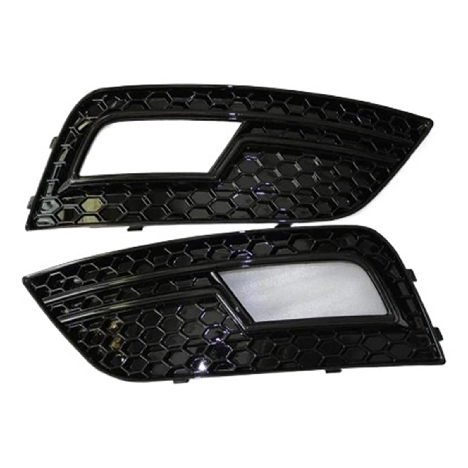 ABS Auto Vordere Stoßstange Unten Waben Gitter Nebel Licht Lampe Rahmen Kompatibel for 2013 2014 2015 Jahr Standard A4 b8.5(All black) von XXDRKEGS