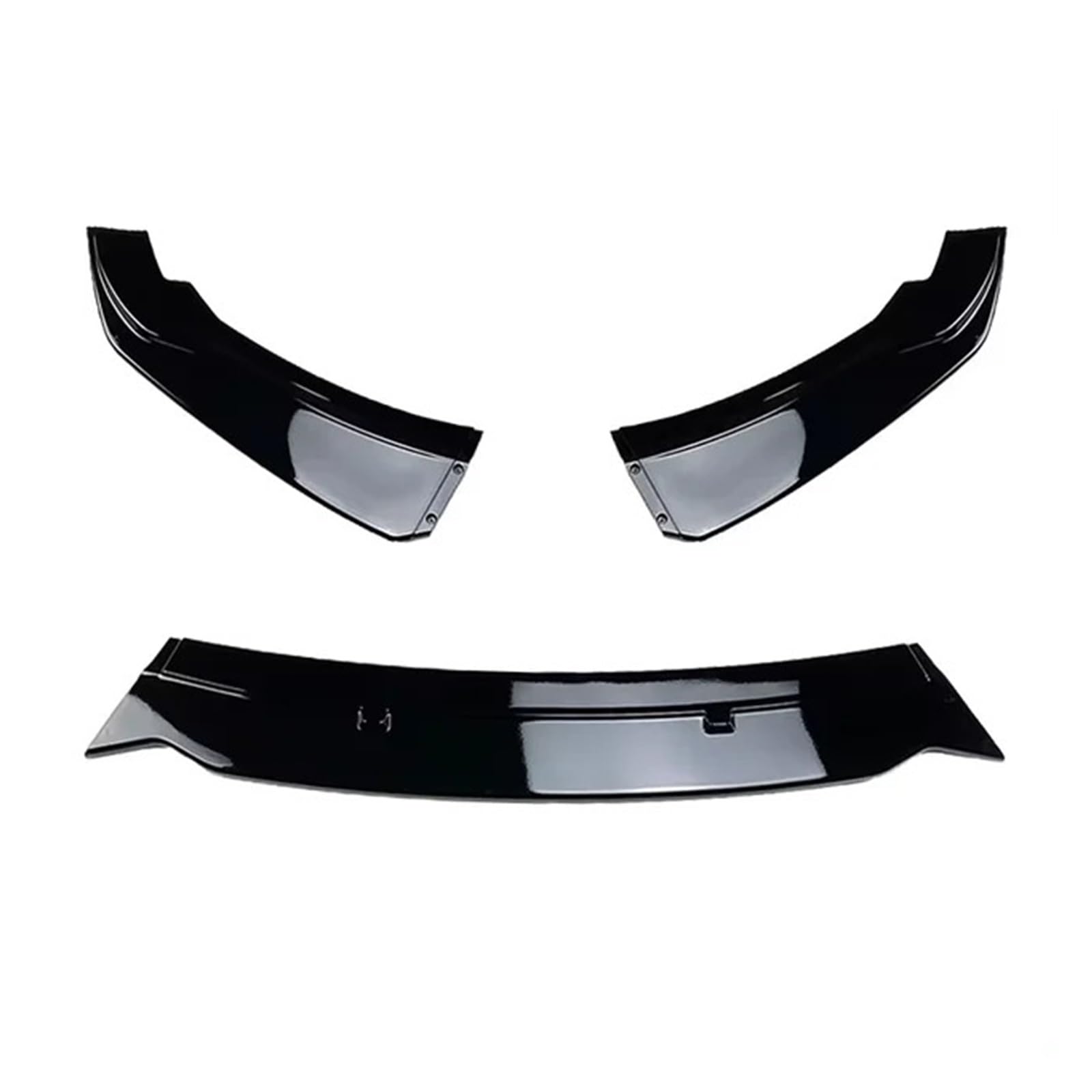 Auto Front Stoßstange Lip Body Kit Spoiler Splitter PP Stoßstange Canard Lip Splitter Kompatibel for BMW F20 F21 116i 118i 120i 1 Serie 2011-2019(Gloss Black) von XXDRKEGS