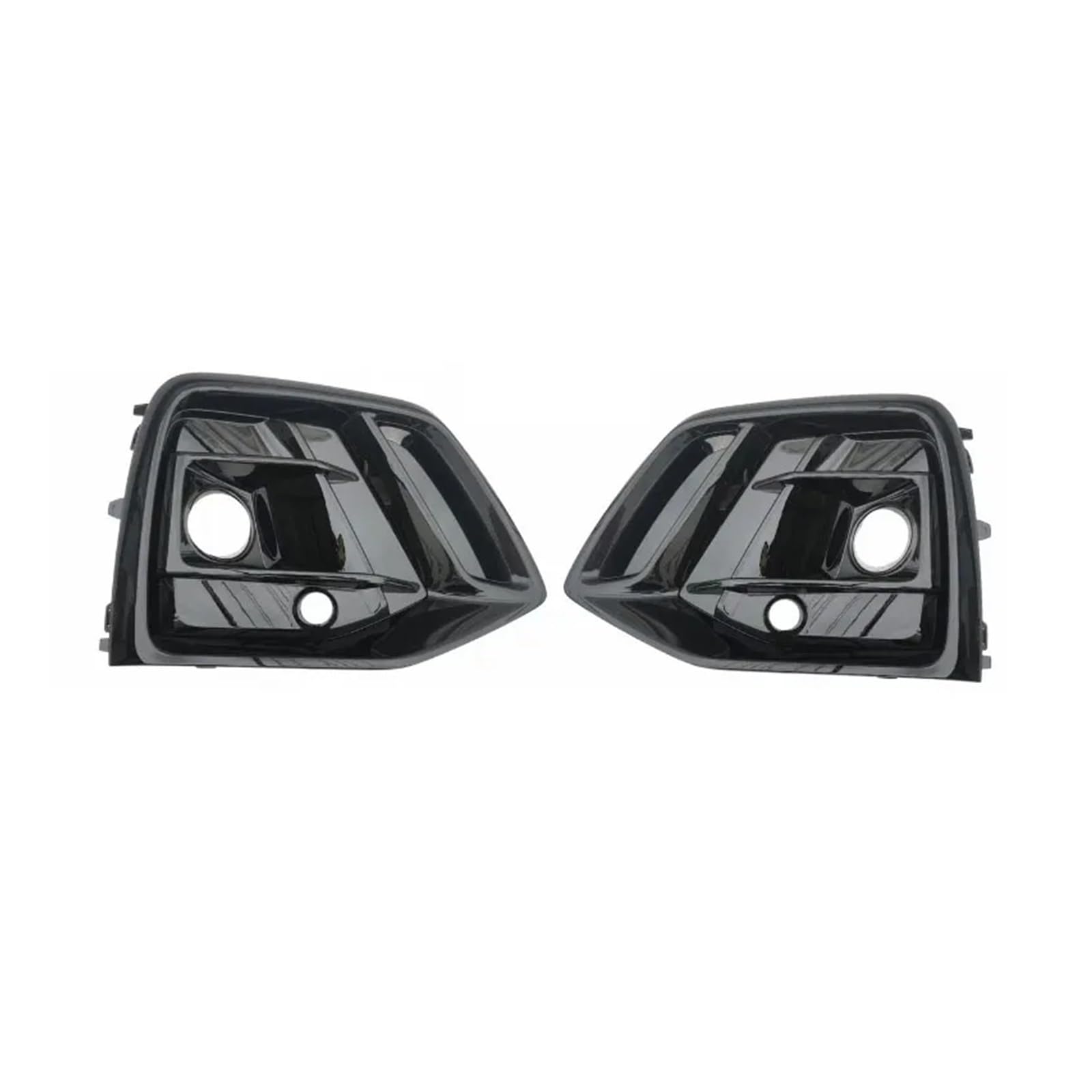 Auto Front Stoßstange Nebel Licht Kühlergrill Grill Abdeckung Mit ACC Loch Kompatibel for Q5 SQ5 S-Line Sline Sport 2021 2022 2023 links Rechts(Black 1 Pair) von XXDRKEGS