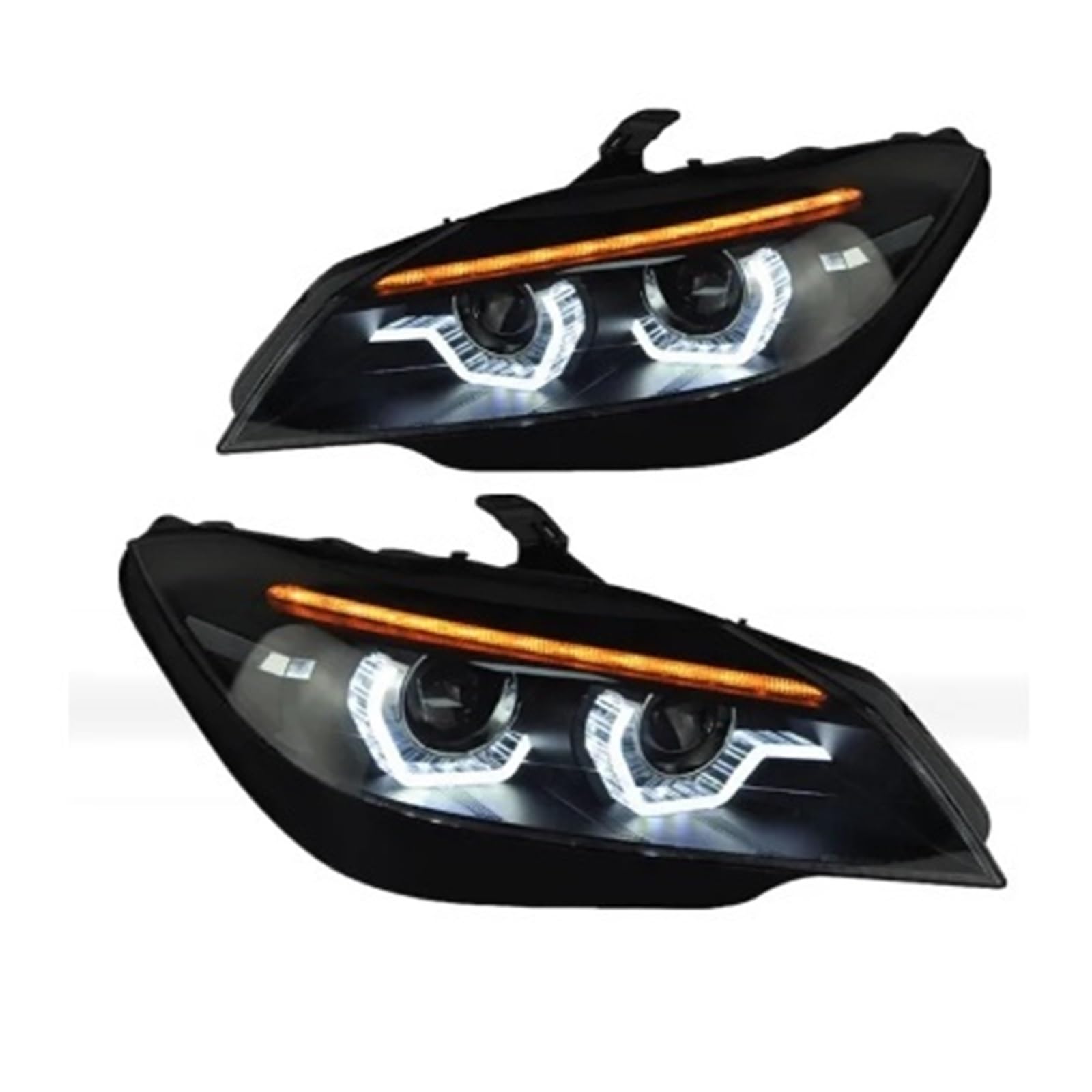 Auto Lichter Kompatibel for BMW Z4 E89 2009-2016 Scheinwerfer Montage DRL Angel Eye Projektor Objektiv Scheinwerfer Auto Zubehör Plug Und Play(NO BLUBS_NO AFS) von XXDRKEGS