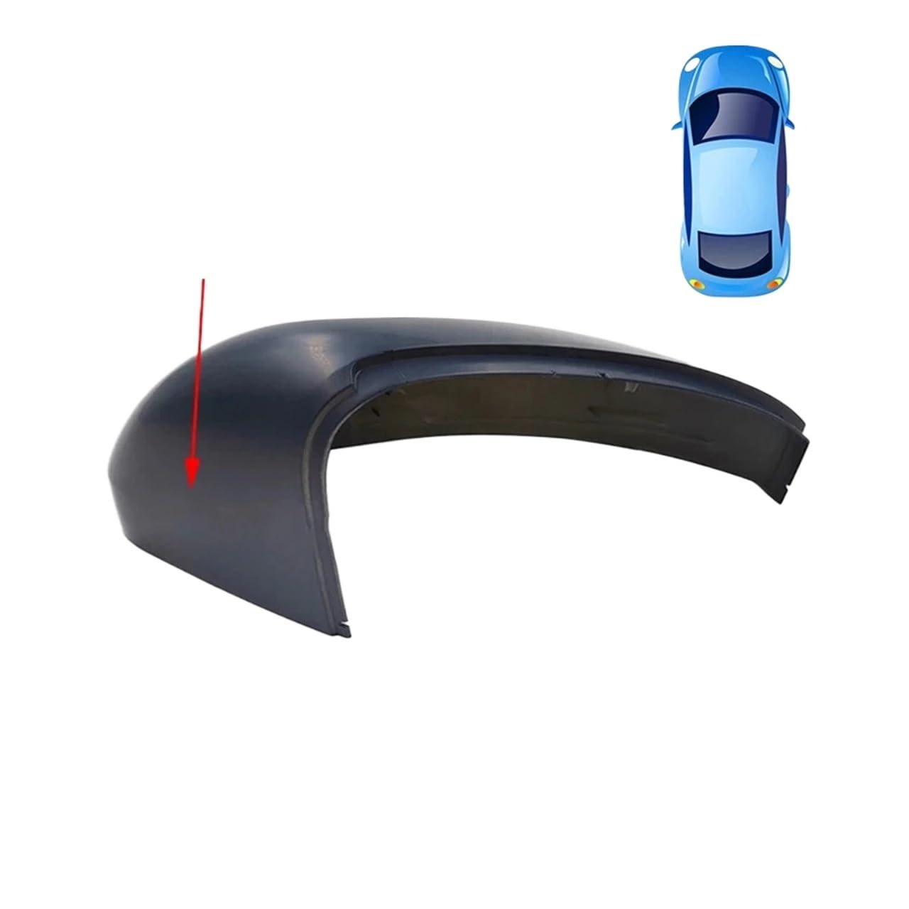 Auto Links Rechts Seite Rückspiegel Abdeckung Flügel Spiegel Shell Cap Kompatibel for VW Touareg 2019 2020 2021 760857537A 760857538A(No Lane assist R) von XXDRKEGS