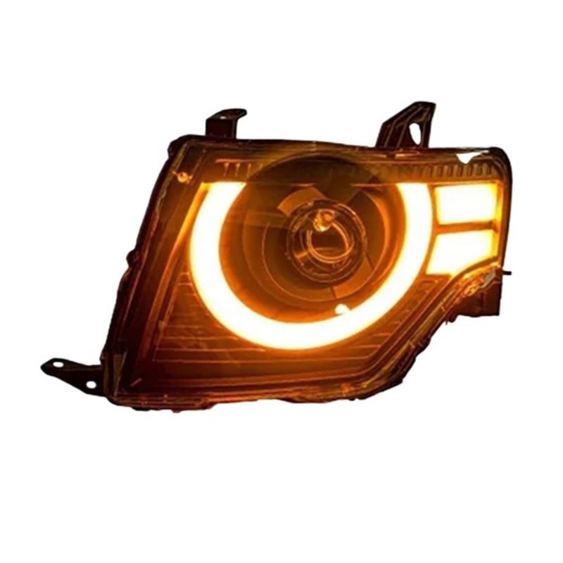 Auto Zubehör Kompatibel for Mitsubishi Pajero Kopf Lampe 2006-2021 Pajero V97 Kopf Licht DRL Blinker Fern-strahl Projektor Objektiv von XXDRKEGS