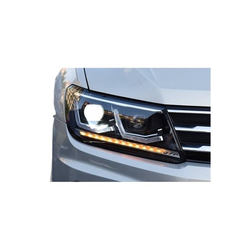 Auto Zubehör Kompatibel for Tiguan Kopf Licht 2017-2021 Scheinwerfer DRL Dynamische Blinker Fernlicht Projektor Len von XXDRKEGS