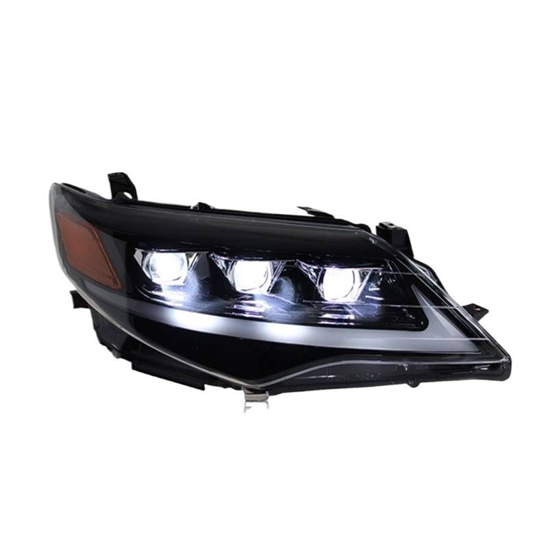 Automobil-Vollscheinwerfer, kompatibel for Toyota Camry 2012–2014, modifizierte Vorderlichter mit DRL-Objektiv, Blinkerlampen, Autozubehör von XXDRKEGS