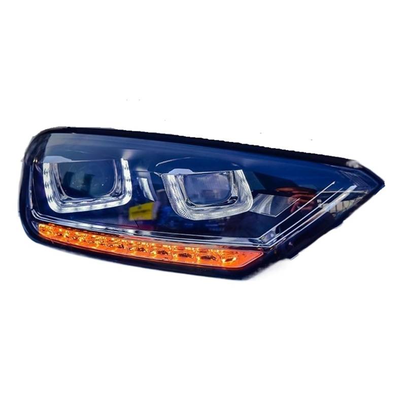 Autozubehör kompatibel for VW Golf Sportsvan Scheinwerfer 2016–2020 Golf 7 Kopflampen DRL Blinker Fernlicht Projektorlinse von XXDRKEGS