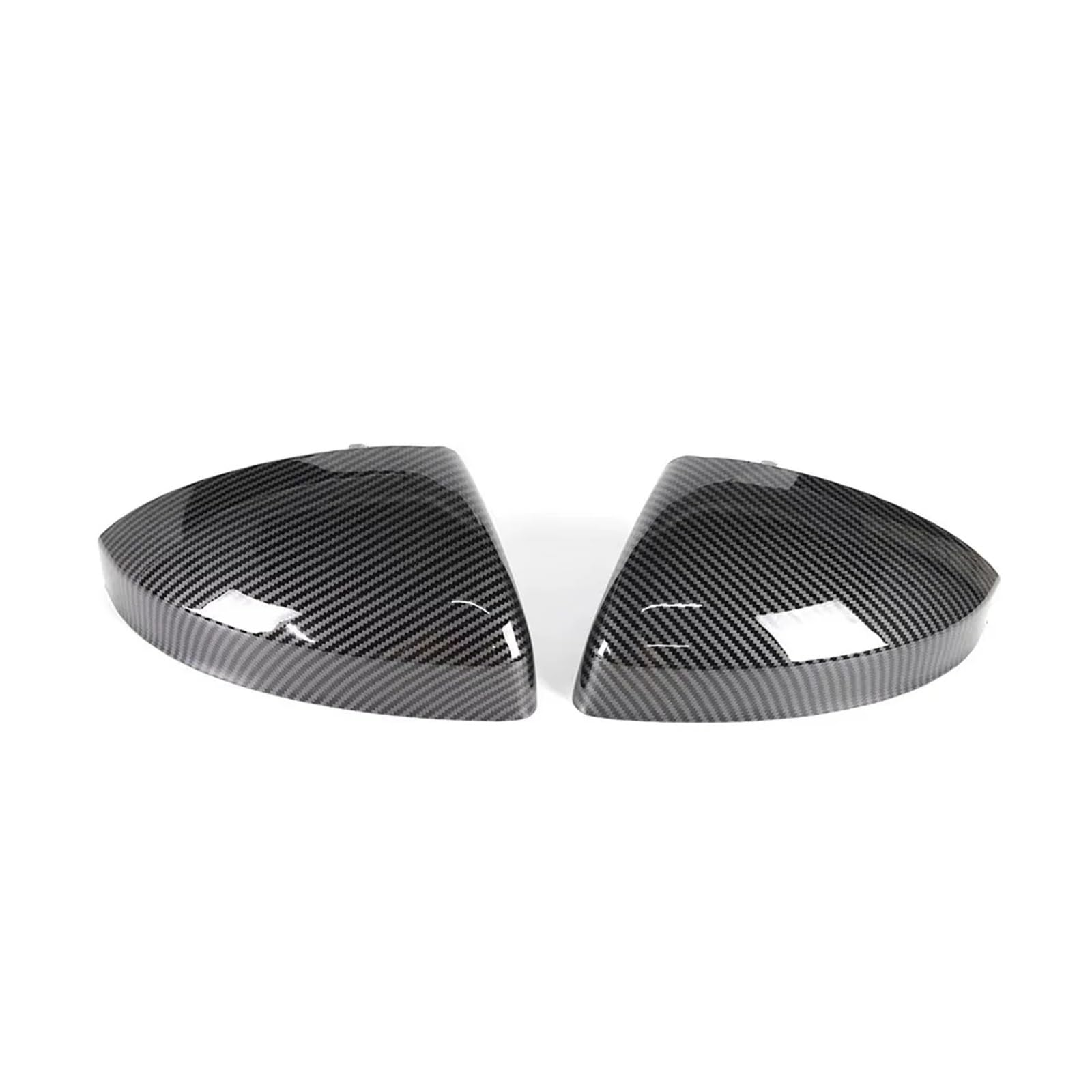 Carbon Fiber Glänzend Schwarz Ersatz Rückspiegel Seite Spiegel Abdeckung Kappe Kompatibel for Audi TT TTS RS TTRS MK3 8S 15-23 R8 2016-23 Ersatz(Carbon pattern) von XXDRKEGS