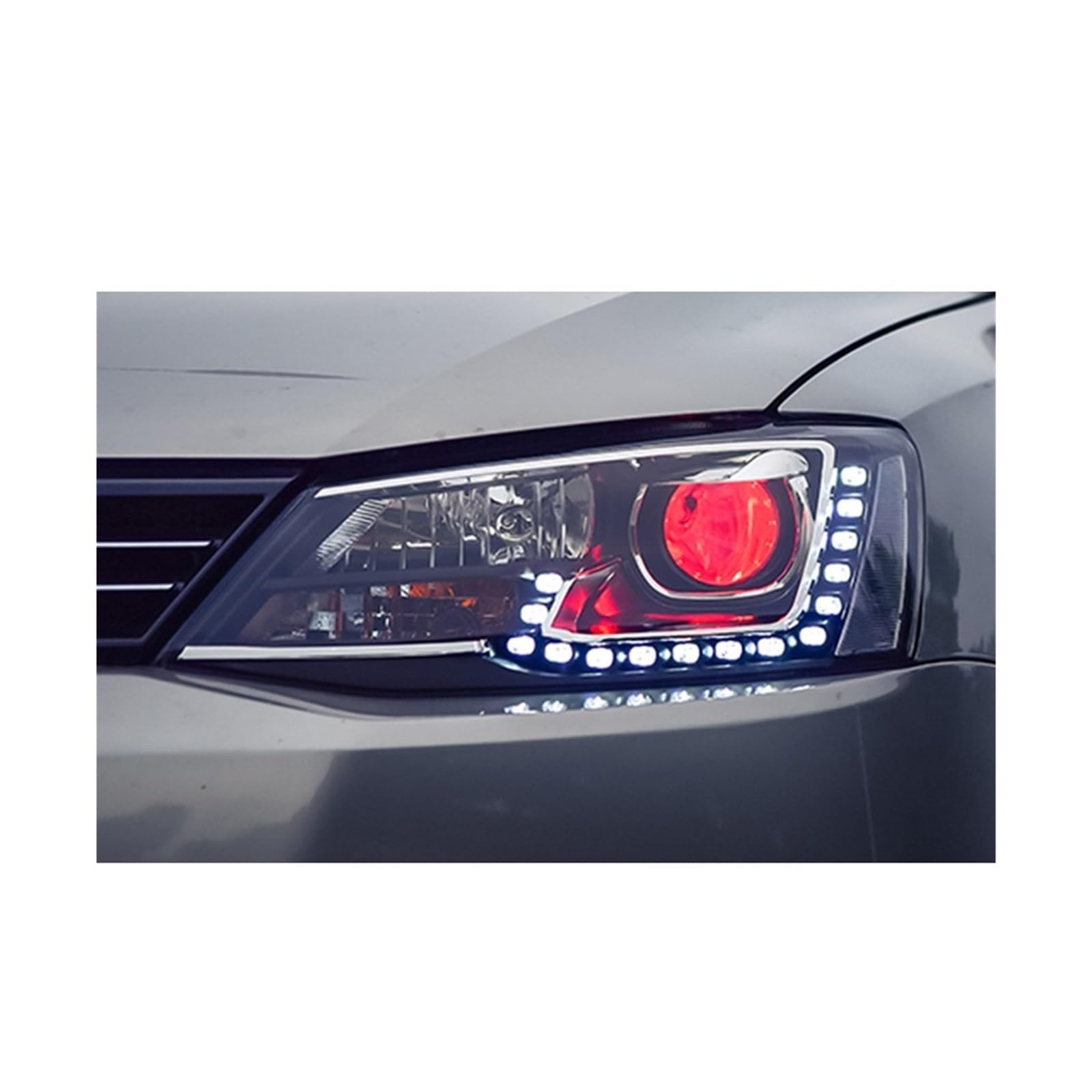 Doxa Car Styling Kompatibel for VW J/etta MK6 Scheinwerfer 2011-2015 Scheinwerfer DRL Bi Xenon Objektiv Hohe Abblendlicht Parkplatz Nebel Lampe(6000K) von XXDRKEGS