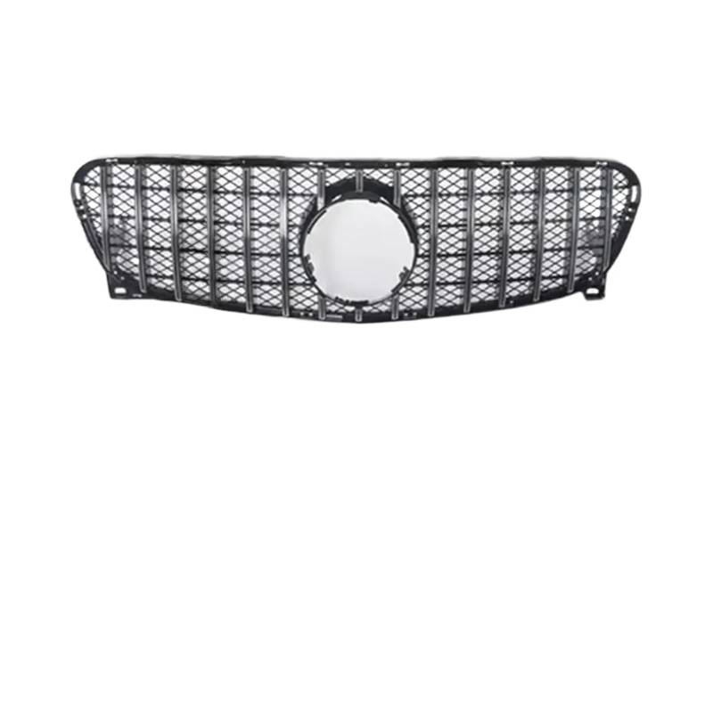 Frontgrill Racing Stoßstangengrill kompatibel for Benz GLA X156 2014–2019, Sportmodifikation, mittlere Haube, Netzdekoration, Ersatz(2014-2016 Silver) von XXDRKEGS