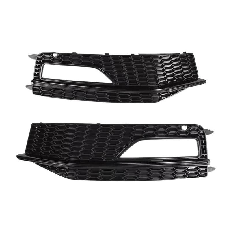 Kompatibel for A4 B8 B8.5 S4 2012 2013 2014 2015 Nebelscheinwerferabdeckung RS4 Style Honeycomb Frontstoßstange Unterer Grill 8K0807681L Schwarz von XXDRKEGS