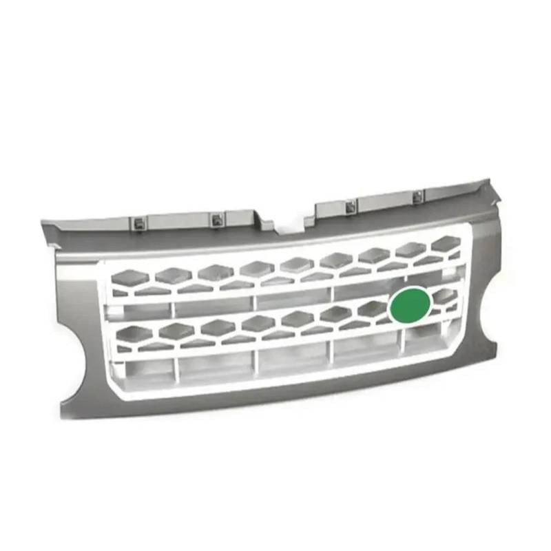 Kompatibel for Land Rover Discovery LR3 2005–2009, silber + schwarz, Frontgrill ersetzen Zierleiste(Style D) von XXDRKEGS