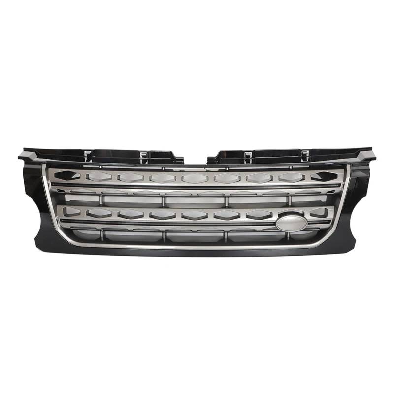 Kühlergrill kompatibel for Land Rover Discovery 4 LR4 2014–2016 L319, vordere Stoßstange, Mittelverkleidung, Styling, obere Renngitter, Schutz, Autozubehör(Black Gray) von XXDRKEGS