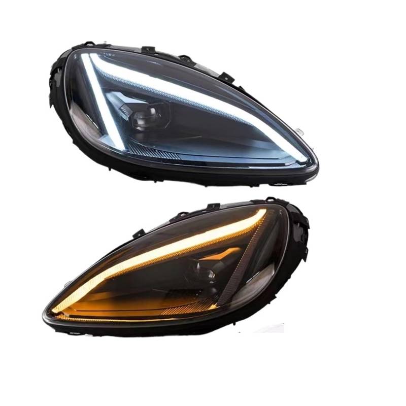 Neue Stil Auto Kopf Lampe Kompatibel for Corvette C6 Scheinwerfer 2005-2013 Dual Beam Objektiv Blinker Lichter von XXDRKEGS