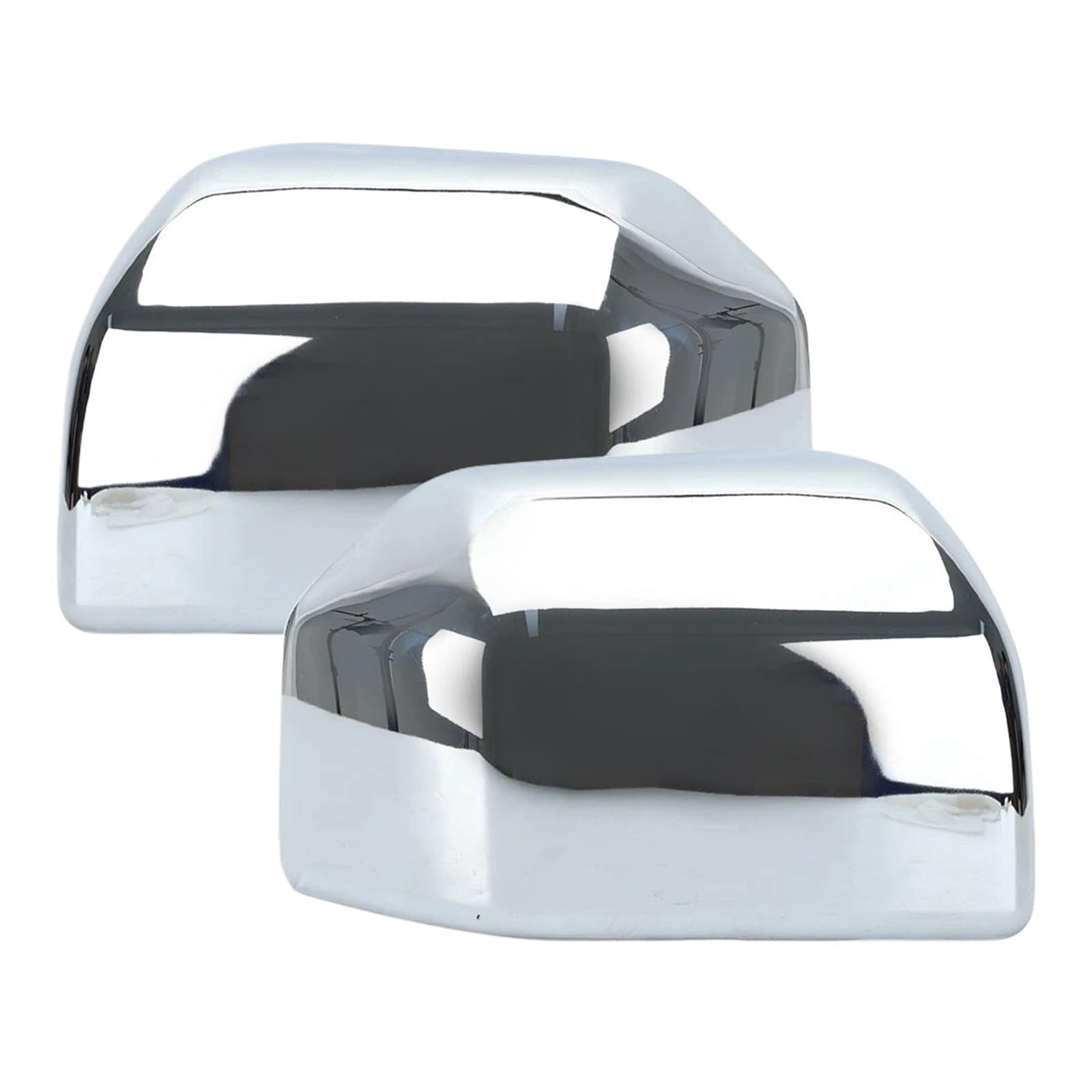 Seitenspiegelabdeckung Kompatibel for Ford F150 F-150 2015 2016 2017 2018 2019 2020 Türrückspiegelkappengehäuse Mattschwarzes Zubehör(1 pair chrome) von XXDRKEGS