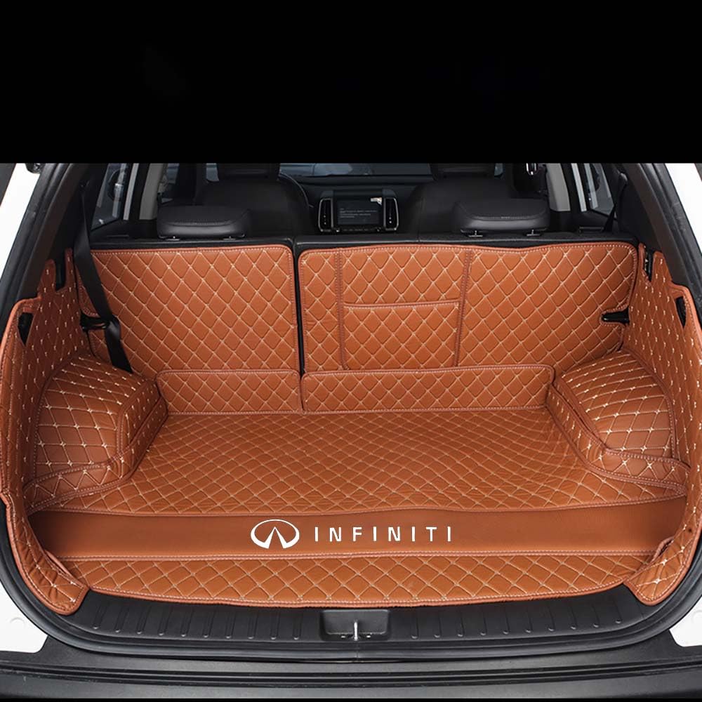 Auto All Inclusive Kofferraummatten, Für Infiniti QX60 2014-, Allwetter Kofferraumwanne Cargo Teppich Kratzfeste KofferraumSchutzmatte,L von XXMMHTFD