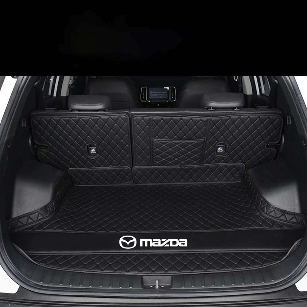 Auto All Inclusive Kofferraummatten, Für Mazda CX-9 2007-2015, Allwetter Kofferraumwanne Cargo Teppich Kratzfeste KofferraumSchutzmatte,C von XXMMHTFD