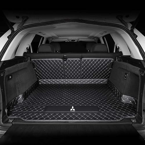 Auto All Inclusive Kofferraummatten, Für Mitsubishi Outlander (7seats) 2016-2018 (Low Configuration), Allwetter Kofferraumwanne Cargo Teppich Kratzfeste KofferraumSchutzmatte,C von XXMMHTFD