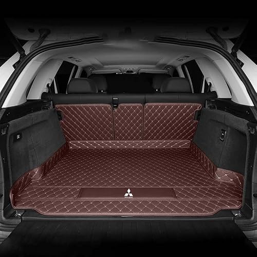 Auto All Inclusive Kofferraummatten, Für Mitsubishi Outlander (7seats) 2016-2018 (Low Configuration), Allwetter Kofferraumwanne Cargo Teppich Kratzfeste KofferraumSchutzmatte,D von XXMMHTFD