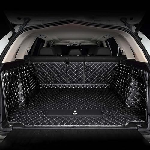 Auto All Inclusive Kofferraummatten, Für Mitsubishi Outlander (7seats) 2016-2018 (high Configuration), Allwetter Kofferraumwanne Cargo Teppich Kratzfeste KofferraumSchutzmatte,H von XXMMHTFD