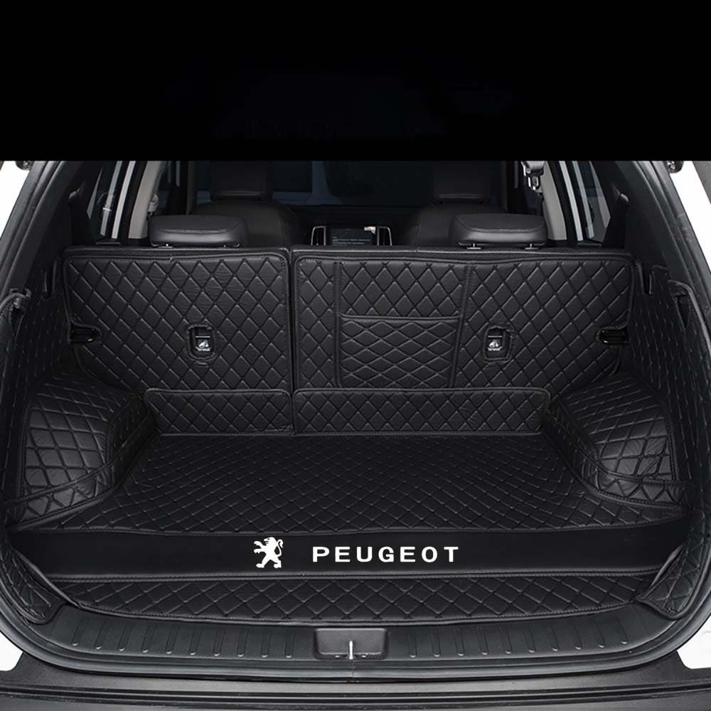 Auto All Inclusive Kofferraummatten, Für Peugeot 3008 2014-2017, Allwetter Kofferraumwanne Cargo Teppich Kratzfeste KofferraumSchutzmatte,M von XXMMHTFD